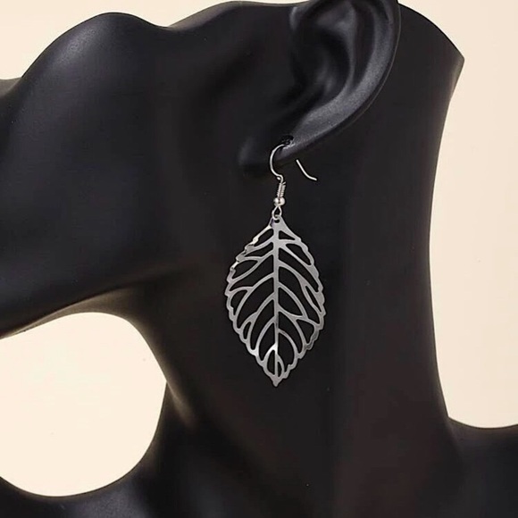 🔵𝟲𝟱%𝗢𝗙𝗙 𝗯𝘂𝗻𝗱𝗹𝗲𝘀 𝟯+🔵 NEW Large Leaf Bohemian Drop Earrings - Picture 6 of 16